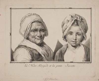 La madre Brigide y la pequeña Javotte de Georg Christian Schule