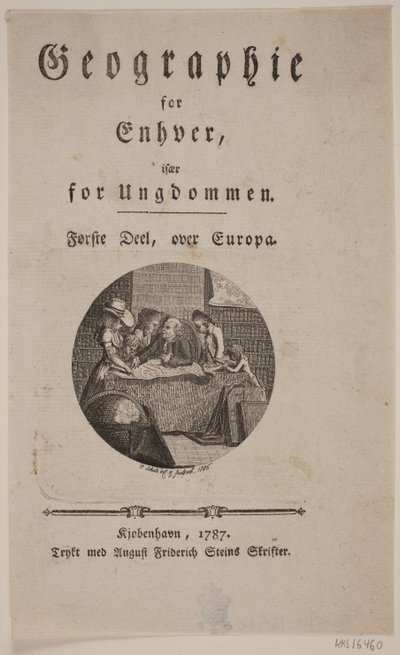 Portada con viñeta para "Geografía para Todos" de Georg Christian Schule