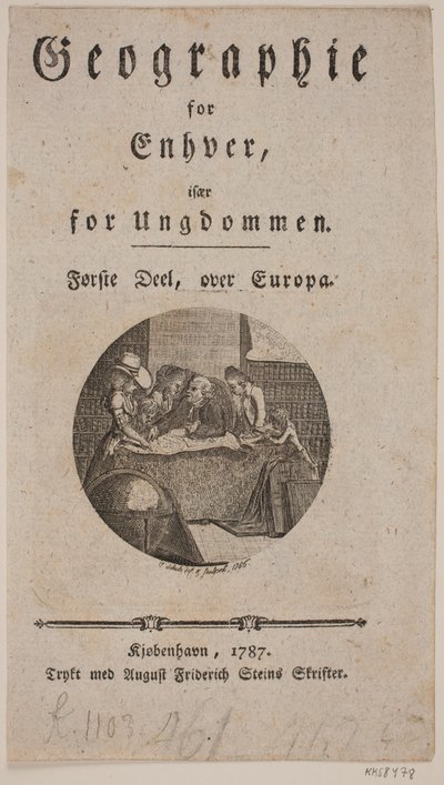 Portada con viñeta para "Geografía para Todos" de Georg Christian Schule