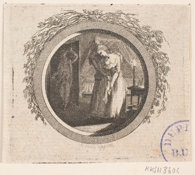 Viñeta de título para S. Richardson: "La historia de la señorita Clarissa Harlowe", cuarta parte de Georg Christian Schule