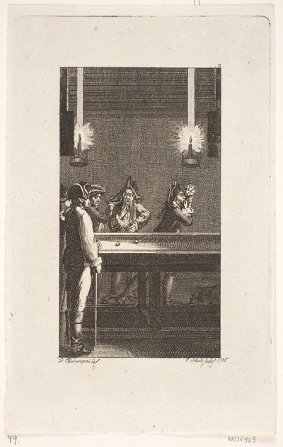Viñeta de título para Smollett "Las aventuras de Peregrine Pickle" de Georg Christian Schule