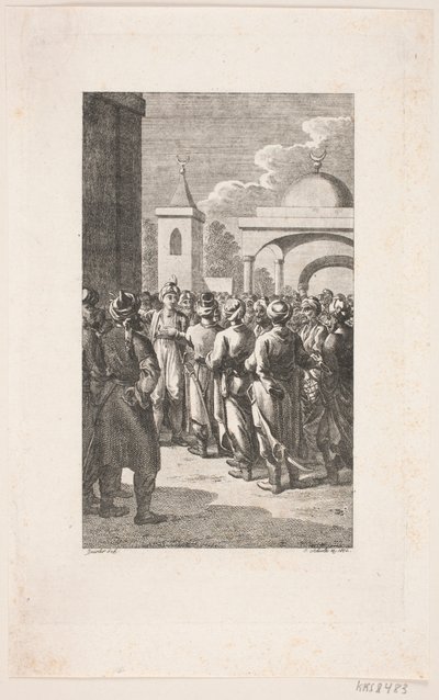 Escena callejera turca de Georg Christian Schule