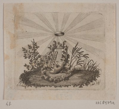 Vigneta para "Samtlige skrifter" de J. H. Wessels de Georg Christian Schule