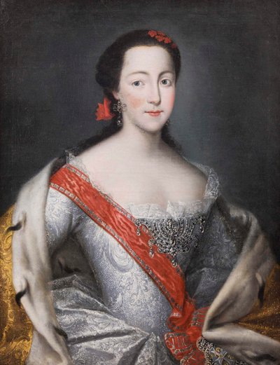 Retrato de la emperatriz Catalina II 1729-1796, años 1750 de Georg Christoph Grooth