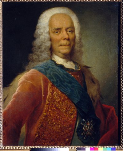 Retrato del Príncipe Vasili Vladimirovich Dolgorukov (1667-1746) de Georg Christoph Grooth