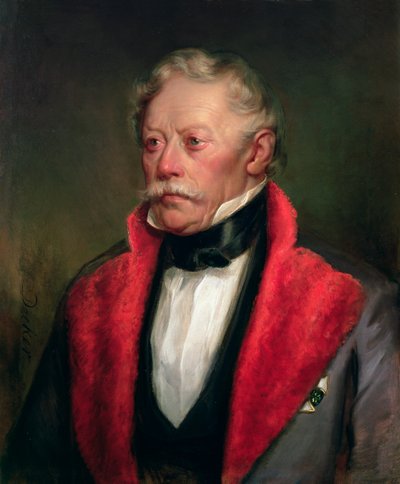Johann Joseph Wenzel, Conde Radetzky (1766-1858) Gobernador de los territorios Lombardo-Venecianos a mediados de 1800 de Georg Decker