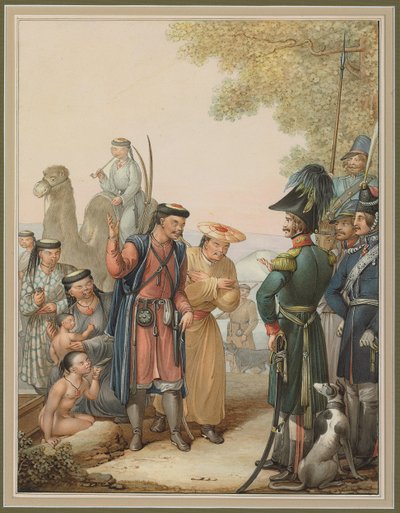 Cosacos y kalmukos de Georg Emanuel Opitz