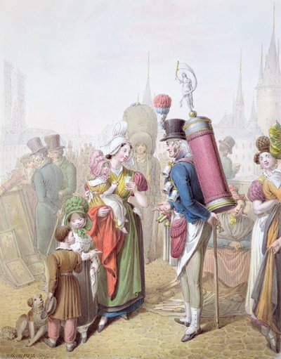 El Pont Notre-Dame, c.1810 de Georg Emanuel Opitz