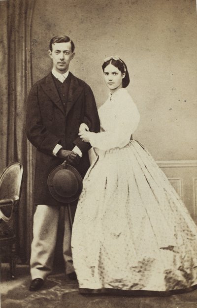 Retrato del Gran Duque Nicolás Aleksándrovich de Rusia y la Princesa Dagmark de Georg Emil Hansen