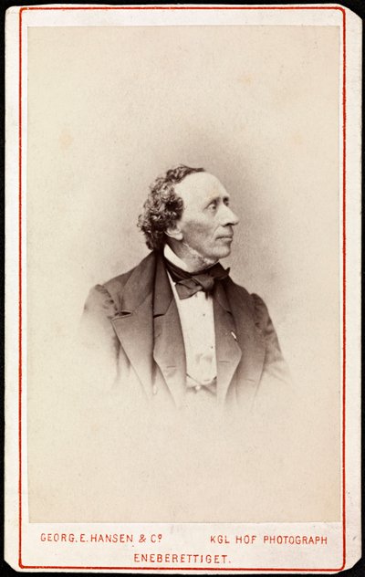Retrato de Hans Christian Andersen (1805-1875) de Georg Emil Hansen
