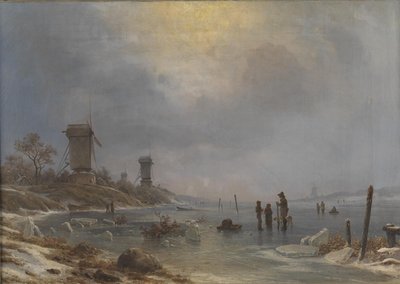 Un día de invierno en el Elba de Georg Emil Libert