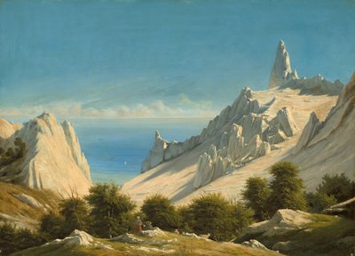 Vista de Sommerspiret, los Acantilados de Møn de Georg Emil Libert