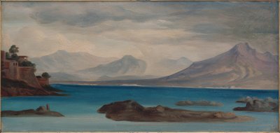 Vista de la bahía de Nápoles de Georg Friedrich August Lucas