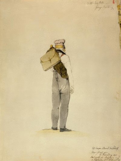 C.D. Friedrich en un viaje a pie en los Montes Gigantes de Georg Friedrich Kersting