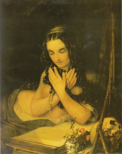Alemán:  María Magdalena Penitente María Magadalena de Georg Friedrich Kersting