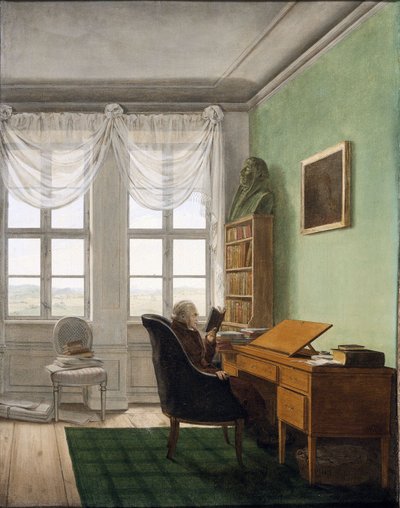 Alemán:  Reinhards Studierstube El estudio del capellán Reinhard de Georg Friedrich Kersting