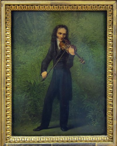 Retrato de Niccolò Paganini 1782-1840, 1830-1831 de Georg Friedrich Kersting