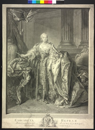 Emperatriz de Rusia Elisabeth Petrowna de Georg Friedrich Schmidt