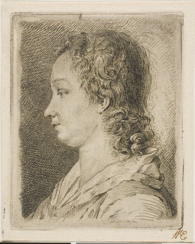 Madame Schmidt (la esposa del artista) de Georg Friedrich Schmidt