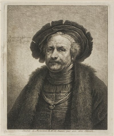 Retrato de Rembrandt de Georg Friedrich Schmidt