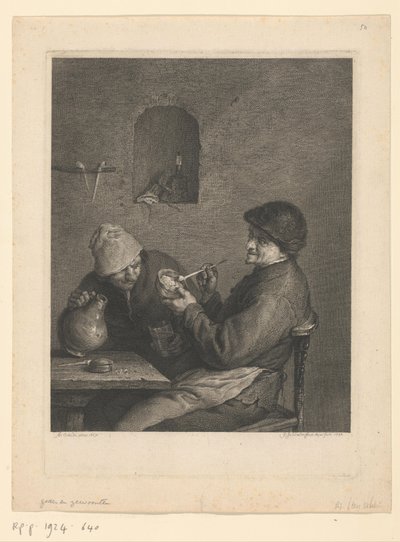 Fumador y bebedor de Georg Friedrich Schmidt