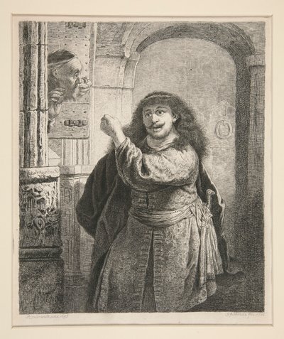 Sansón amenazando a su suegro de Georg Friedrich Schmidt