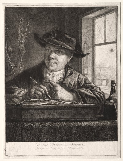 Autorretrato de Georg Friedrich Schmidt