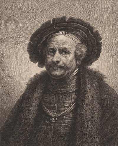Autorretrato de Rembrandt, 1771 de Georg Friedrich Schmidt