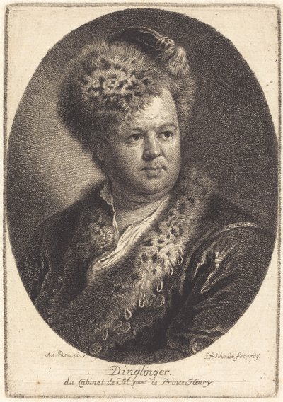 Johann Melchior Dinglinger de Georg Friedrich Schmidt after Antoine Pesne