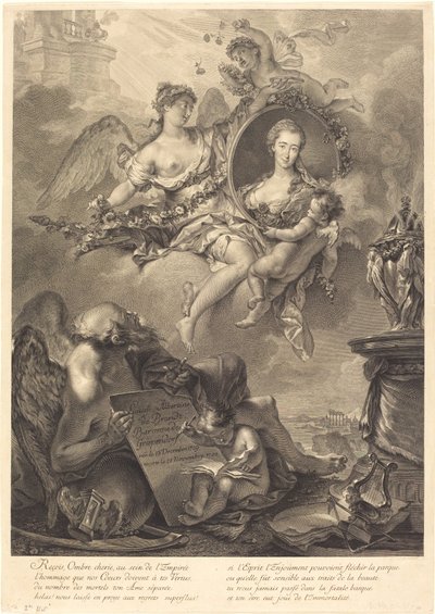 Louise Albertine de Brandt, Baronesa von Grapendorf de Georg Friedrich Schmidt, after Pierre Le Sueur
