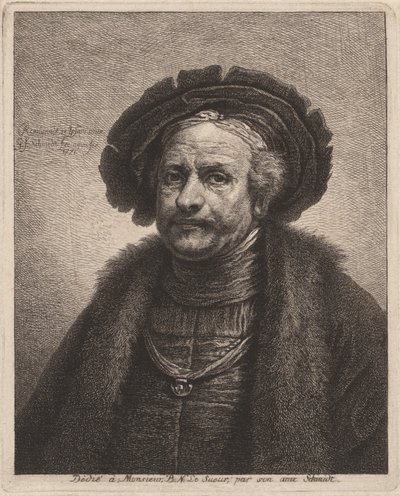 Autorretrato de Rembrandt de Georg Friedrich Schmidt, after Rembrandt van Rijn
