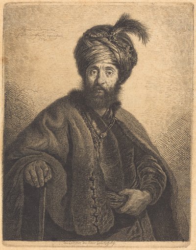 El persa de Georg Friedrich Schmidt after Rembrandt van Rijn