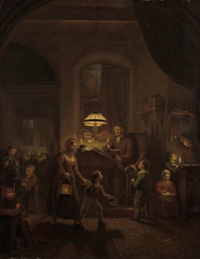 La Escuela de Noche de Georg Gillis van Haanen