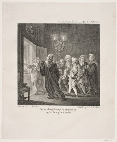 Ilustración de las comedias de Holberg de Georg Haas