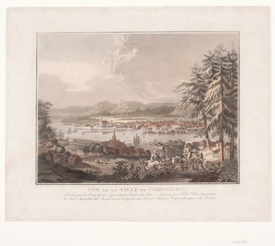 Vista sobre la ciudad de Kristiania de Georg Haas