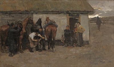 El herrero, c.1881-84 (óleo sobre lienzo) de Georg Hendrik Breitner