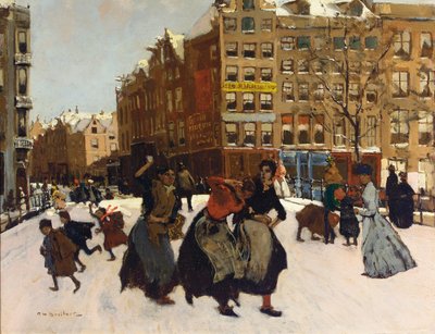 Invierno en Ámsterdam, c.1898 de Georg Hendrik Breitner