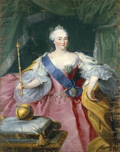 Retrato de la emperatriz Isabel 1709-1762, 1750s de Georg Kaspar von Prenner