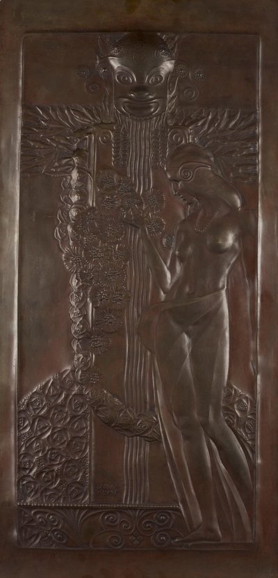Ninfa y sátiro de Georg Klimt