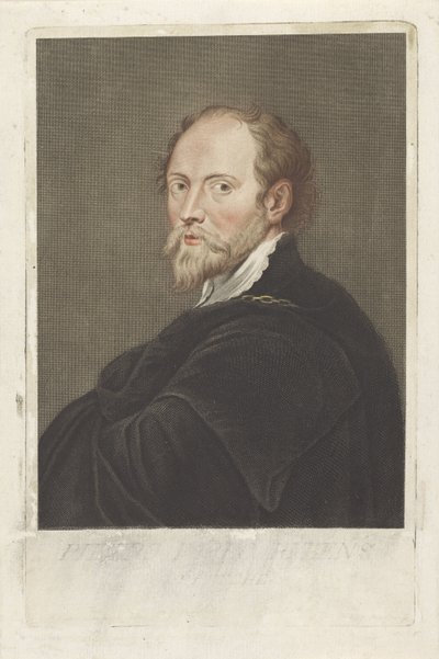 Retrato del artista Peter Paul Rubens Retratos de artistas (título de la serie) de Georg Martin Preissler