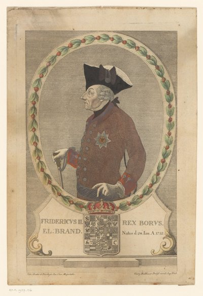 Retrato de Federico el Grande de Georg Mathäus Probst