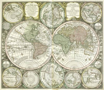Mapa del mundo, 1744 de Georg Matthäus Seutter