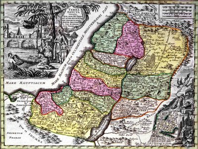 Tierra Santa (Palestina) de Georg Matthäus Seutter
