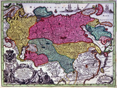 El Imperio ruso de Georg Matthäus Seutter