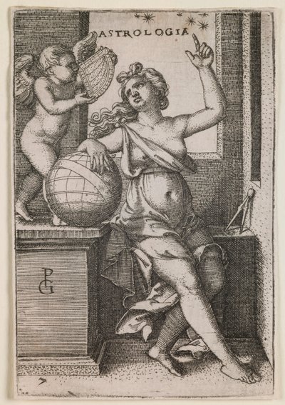 Astrología, de la serie “Las artes liberales” de Georg Pencz