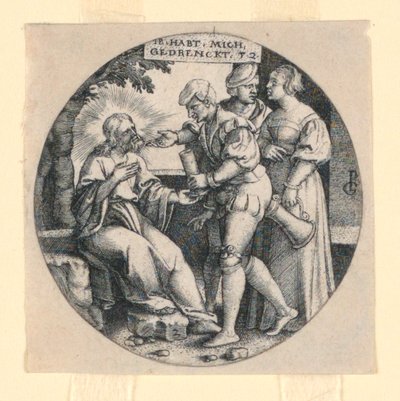 Cristo en el Jardín de Georg Pencz