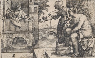 David y Betsabé de Georg Pencz