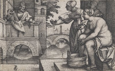 David y Betsabé de Georg Pencz
