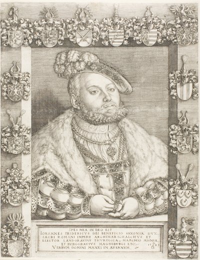 Elector Juan Federico el Magnánimo de Sajonia de Georg Pencz