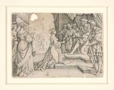 Ester ante Asuero de Georg Pencz
